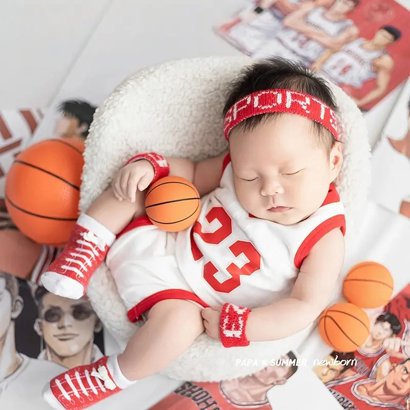 Baby Boy Basketball Theme Set - Newborn Photography Props